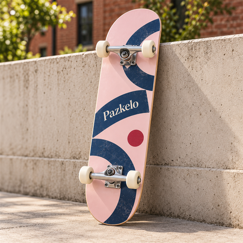 Pazkelo Rose and Navy Complete Skateboard